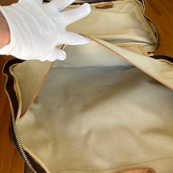 LOUIS VUITTON Monogram Alize 24 Heures Travel Bag Suitcase Vintage Unisex COA - Picture 13 of 17